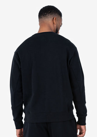 LC Premium Textured Crew Neck Sweat Black