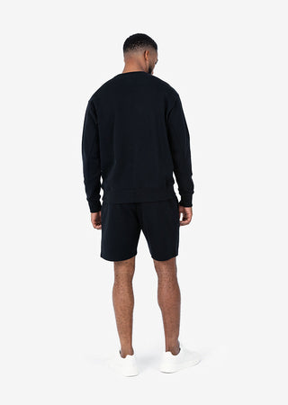 LC Premium Textured Crew Neck Sweat Black