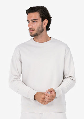 LC Premium Textured Crew Neck Sweat Stone