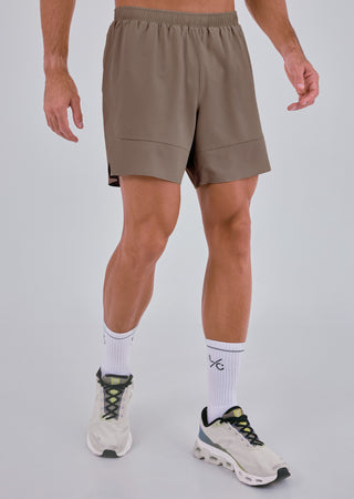 LC Short Mens Run Shorts Walnut