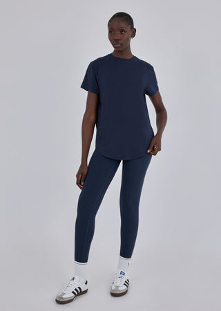 LC Split Back Tee Women’s Aloe Split Back Tee Dark Navy