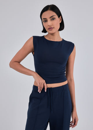 LC Tee Women's Cap Sleeve Top Dark Navy