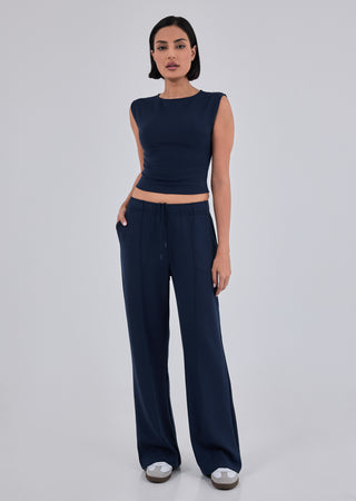 LC Tee Women's Cap Sleeve Top Dark Navy