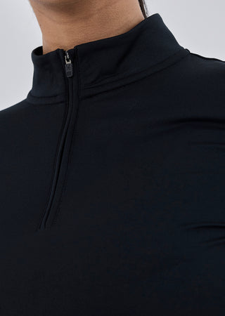 LC Womens Recovery Half Zip Black