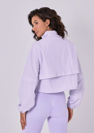 LC Zip top Womens Ripstop Zip Through Jacket Lilac Thistle