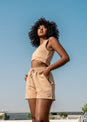 L'COUTURE Bottoms All-Around Lounge Short Latte