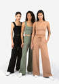 L'COUTURE Bottoms All-Around Lounge Wide Leg Trouser Cinnamon