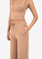L'COUTURE Bottoms All-Around Lounge Wide Leg Trouser Cinnamon