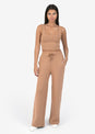 L'COUTURE Bottoms All-Around Lounge Wide Leg Trouser Cinnamon