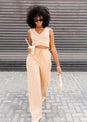 L'COUTURE Bottoms All-Around Lounge Wide Leg Trouser Latte