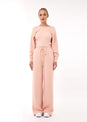 L'COUTURE Bottoms All-Around Lounge Wide Leg Trouser Rose