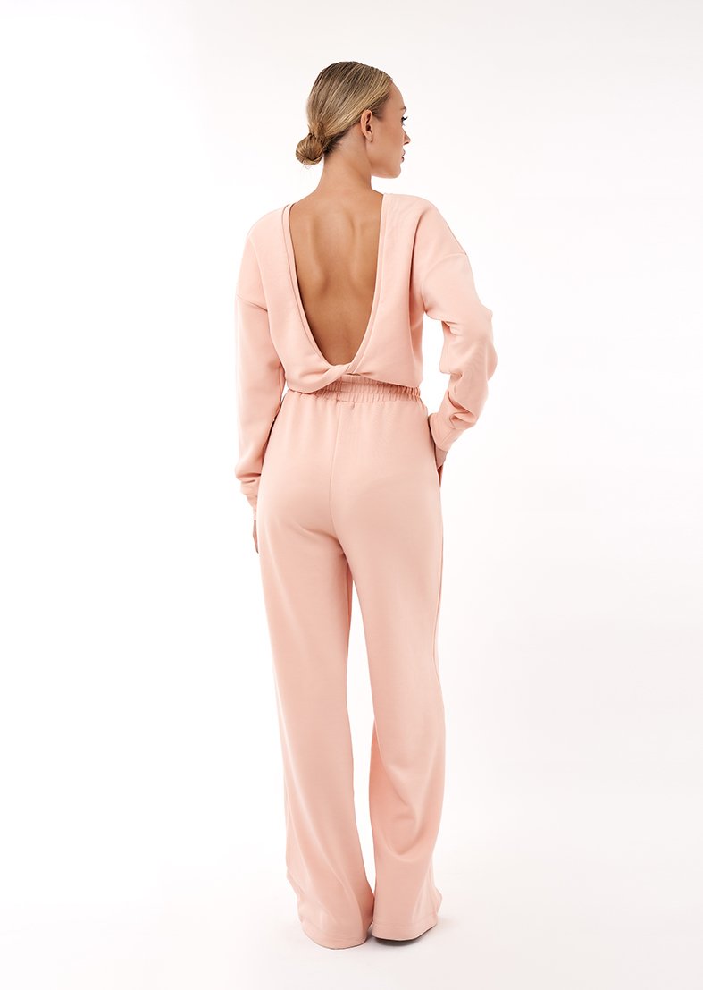 L'COUTURE Bottoms All-Around Lounge Wide Leg Trouser Rose