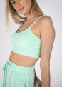 L'COUTURE Bralette SoCal Sorbet Terry Bralette Mint