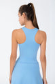 L'COUTURE Club LC Cropped Tank Blue