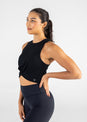 L'COUTURE Elevate Lounge Knot Tank Black