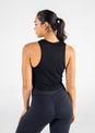 L'COUTURE Elevate Lounge Knot Tank Black