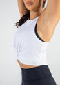 L'COUTURE Elevate Lounge Knot Tank White