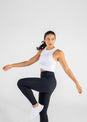 L'COUTURE Elevate Lounge Knot Tank White