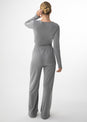 L'COUTURE Elevate Rib Long Sleeve Top Grey