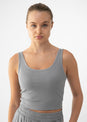 L'COUTURE Elevate Rib Tank Grey