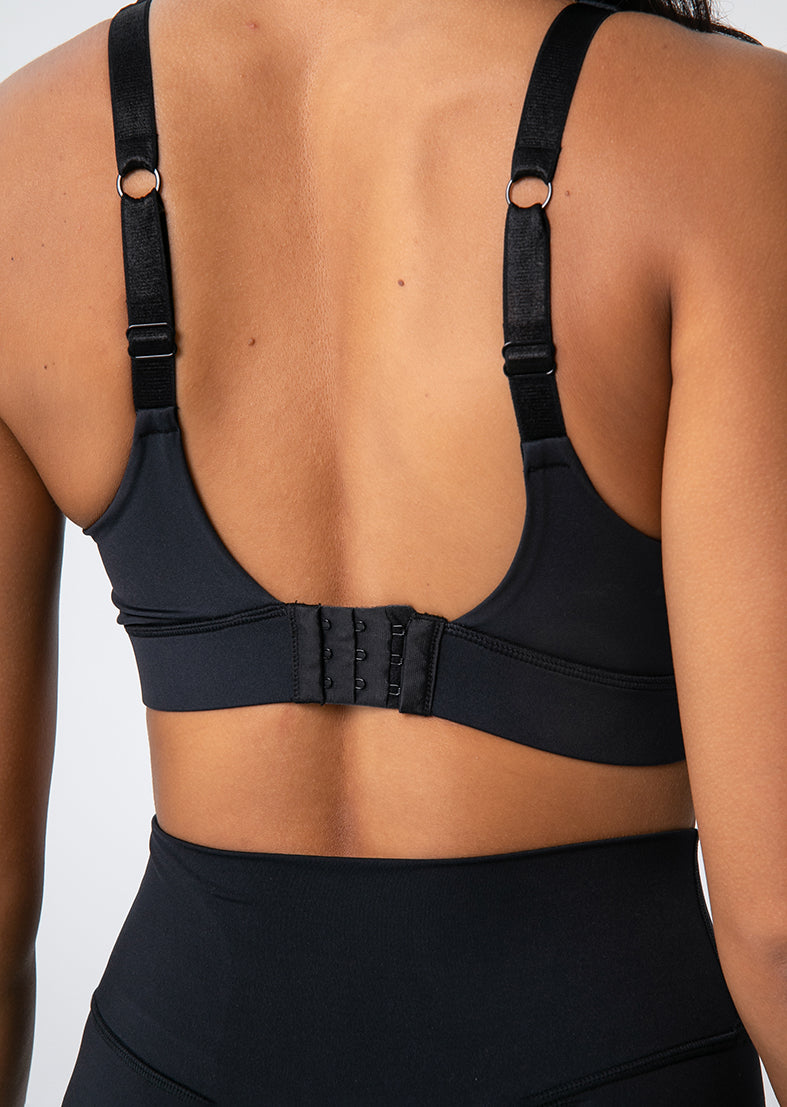 L'COUTURE Elevate Touch Cross Hook Bra Black