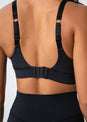L'COUTURE Elevate Touch Cross Hook Bra Black