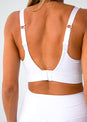 L'COUTURE Elevate Touch Cross Hook Bra White