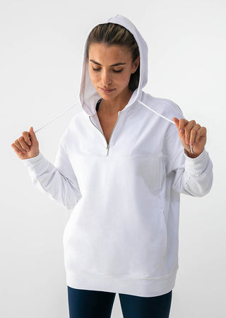 L'COUTURE Hoodies Elevate Lounge Hoodie White