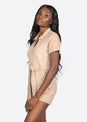 L'COUTURE Jumpsuits & Rompers Elemental Lounge Romper Caramel
