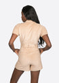L'COUTURE Jumpsuits & Rompers Elemental Lounge Romper Caramel
