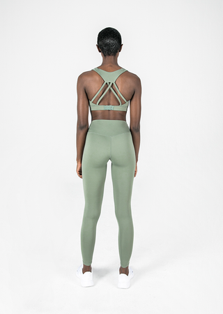 L'COUTURE Leggings Elevate Touch Full Length Legging Khaki