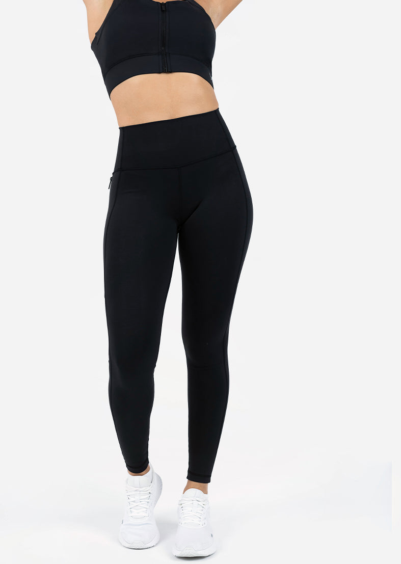 Extra Strong Compression Tummy Control Leggings Black XS / Black / Regular  32