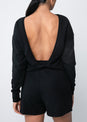 L'COUTURE Long Sleeve Tops All-Around Lounge Long Sleeve Reversible Top Black