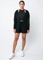L'COUTURE Long Sleeve Tops All-Around Lounge Long Sleeve Reversible Top Black