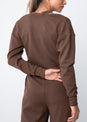 L'COUTURE Long Sleeve Tops All-Around Lounge Long Sleeve Reversible Top Chocolate