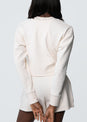 L'COUTURE Long Sleeve Tops All-Around Lounge Long Sleeve Reversible Top Eggnog