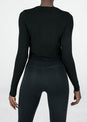 L'COUTURE Long Sleeve Tops Elevate Long Sleeve Knot Top Black