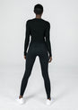 L'COUTURE Long Sleeve Tops Elevate Long Sleeve Knot Top Black