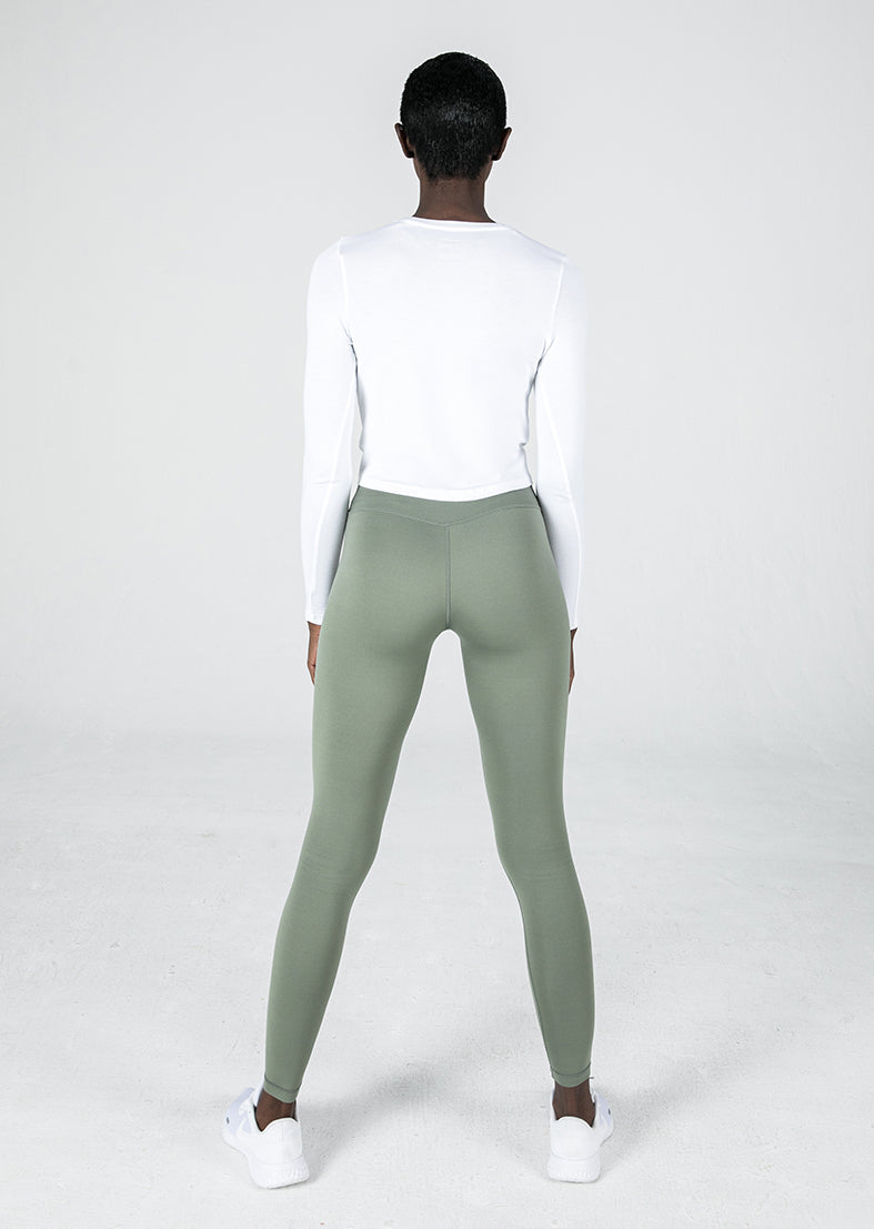 L'COUTURE Long Sleeve Tops Elevate Long Sleeve Knot Top White