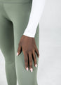 L'COUTURE Long Sleeve Tops Elevate Long Sleeve Knot Top White