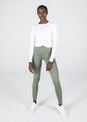 L'COUTURE Long Sleeve Tops Elevate Long Sleeve Knot Top White