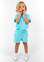 L'COUTURE Mini Shorts SoCal Sorbet Mini - Terry Short Blue Kids Loungewear