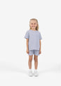 L'COUTURE Mini Tops Embody Mini Rib Tee Lilac Grey