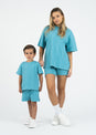 L'COUTURE Mini Tops Embody Mini Rib Tee Sea Blue