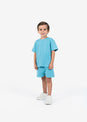 L'COUTURE Mini Tops Embody Mini Rib Tee Sea Blue