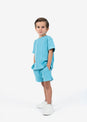 L'COUTURE Mini Tops Embody Mini Rib Tee Sea Blue