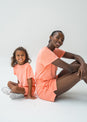 L'COUTURE Mini Tops SoCal Sorbet Mini Terry Tee Coral