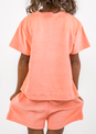L'COUTURE Mini Tops SoCal Sorbet Mini Terry Tee Coral