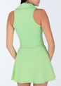 L'COUTURE Polo Top Club LC Sleeveless Polo Lime Green