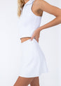 L'COUTURE Polo Top Club LC Sleeveless Polo White